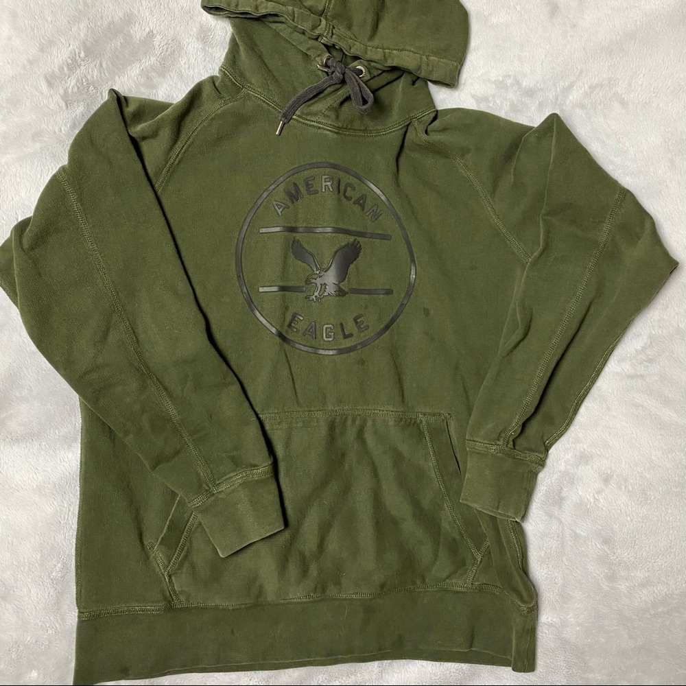 Men’s LG Olive Green American Eagle Hoodie